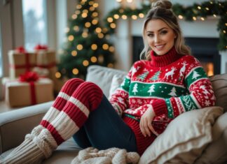 Sådan holder du varmen med benvarmere og juletrøjer til kvinder online