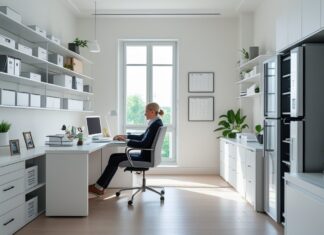 Sådan skaber du et funktionelt hjemmekontor med praktiske opbevaringsløsninger og køleskab med fryser tilbud