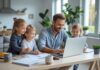 Sådan balancerer du hjemmearbejde og familieliv som familiefar