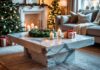 Sådan skaber du den perfekte julestemning med marmor sofabord til stuen