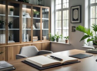 Sådan skaber du et stilfuldt hjemmekontor med vitrineskabe og kvalitetsfyldepenne