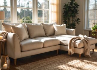 Sådan skaber du hygge i stuen med en sofa med chaiselong tilbud