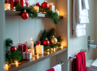 Sådan skaber du julestemning på badeværelset med en badeværelseshylde til dit hjem