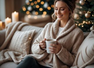 Den perfekte cardigan til julehygge og komfort